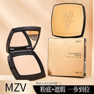 MZV裸感水透无痕粉膏水润轻薄遮瑕修容提亮持久防水不脱妆粉底膏