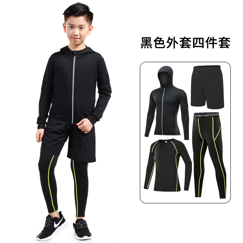 (검은색 재킷) 검정색과 녹색 4종 세트