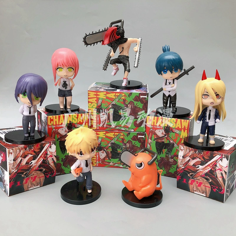 Q версия бензопила человек ручной работы Слепая Коробка аниме бензопила собака bojita электрическая вторая Пава маккиато кукла игрушки украшения