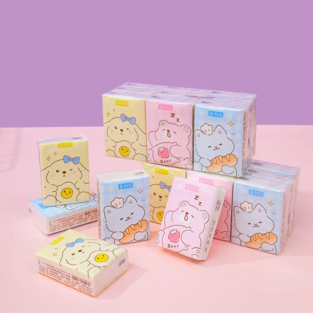 Good morning white paper handkerchief paper 9 pack
