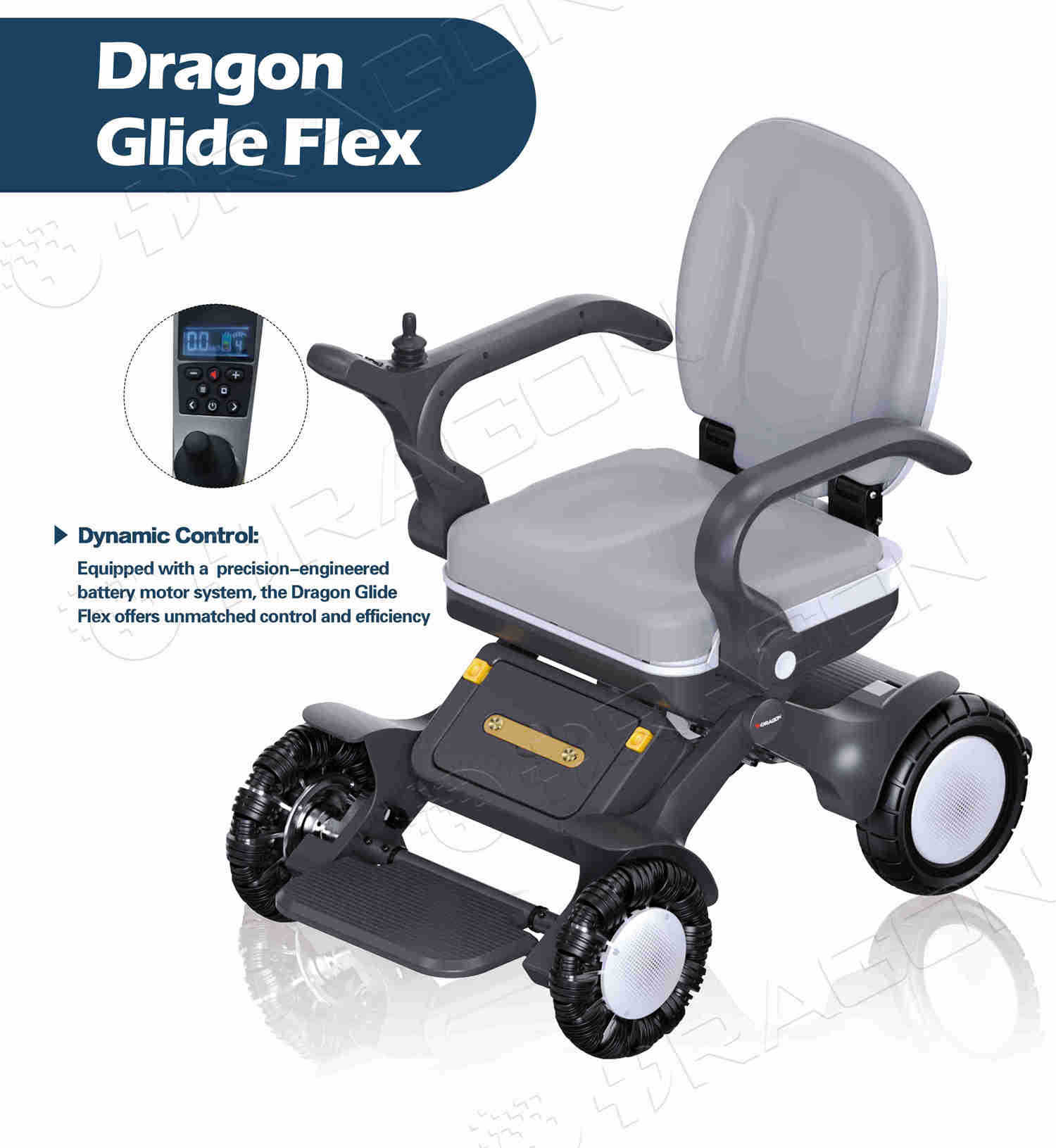 24 new intelligent wheelchair scooter X folding seat height adjustment 360 ° flat rotating turn wheelchair