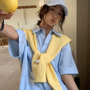 Korean Style Ins Wool Shawl Women's Spring and Summer 2025 New Style Solid Color Shoulder Shoulder Air-conditioning Room Knitted Small Washer Fashionable