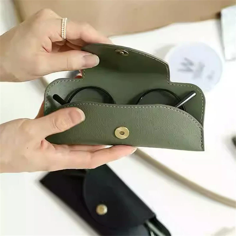 Сумка для очков из искусственной кожи ярких цветов, сумка для хранения солнцезащитных очков, портативный пылезащитный футляр для очков