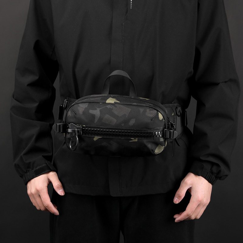 Wepower nuevo bolso de la cintura de los hombres bolso de pecho funcional simple moda bolso de hombro bolsa de hombro de gran capacidad bolsa de cintura deportiva