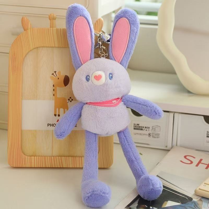 Dopamina rosa orejas de conejo estirable orejas de conejo colgante original muñeca peluche regalo de novia