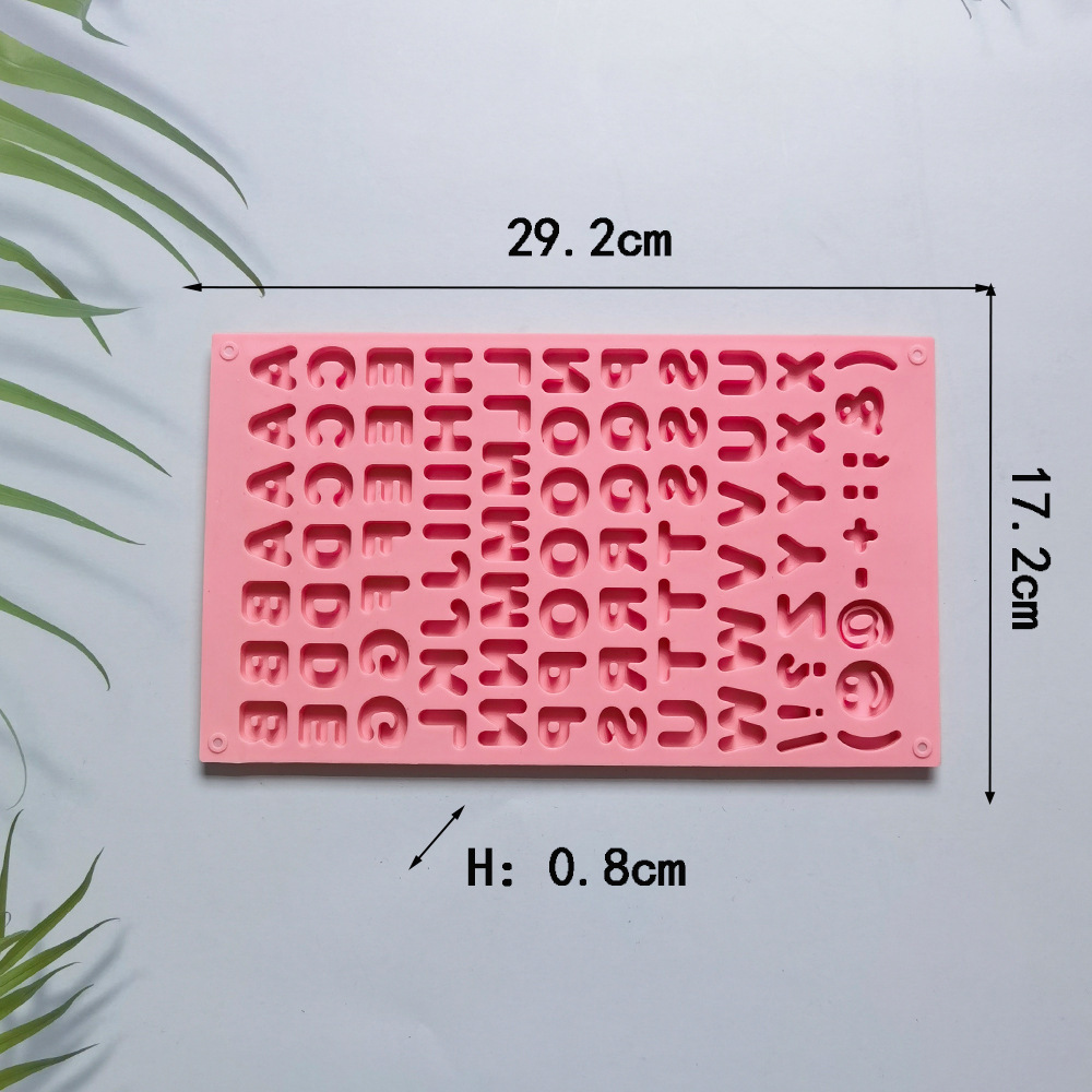 Doble letra chocolate 113 molde de silicona pastel helado pudín molde de postre jabón utensilios