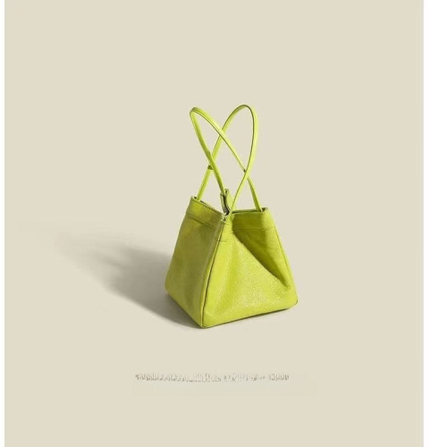 New Korean style Korean version of PU leather small square bag versatile hand bucket bag niche fashion texture handbag bag