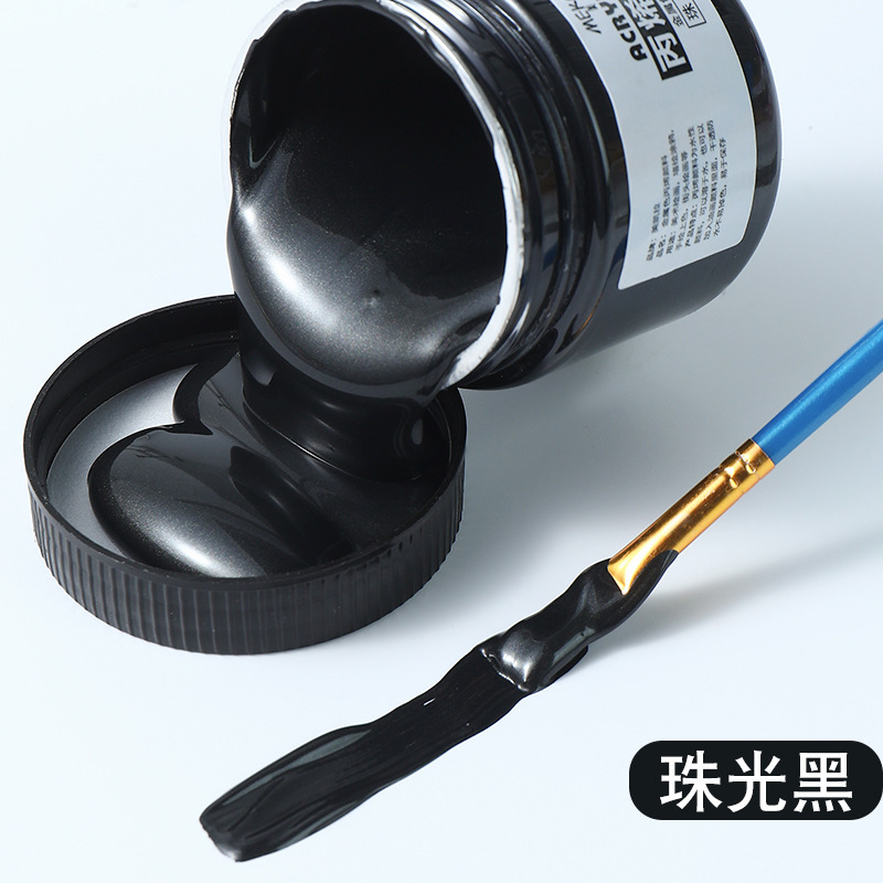 Pearl Acrylic Paint Gold Silver Metallic 100ml Pearl DIY Waterproof Acrylic Painting Paint Factory D