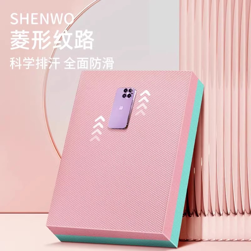 瑜伽垫平板支撑核心健腹轮训练瑜伽健身静音防滑加厚软踏泡沫跪垫