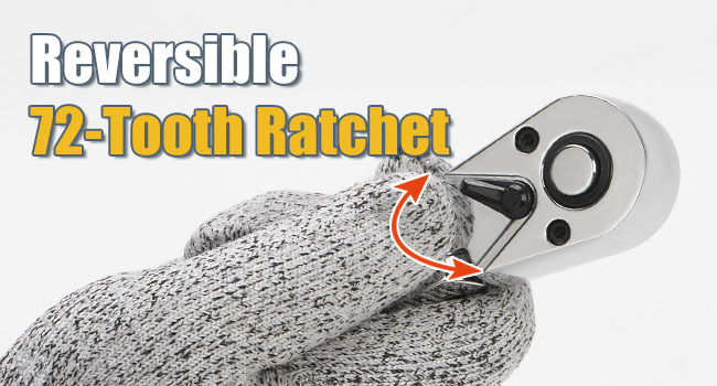 72-tooh ratcheting