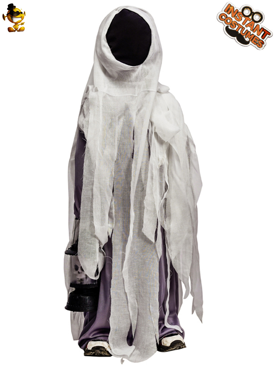 Pequeño macho linterna fantasma Cosplay traje Halloween fiesta traje cos fantasma traje alma barquero image 4