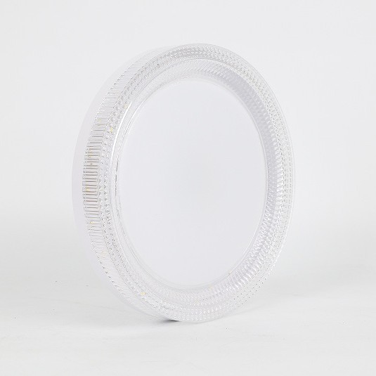 Crystal minimalist ceiling light with E27 screw-in LED bulb, energy-saving UFO light, suitable for home and commercial indoor lighting.