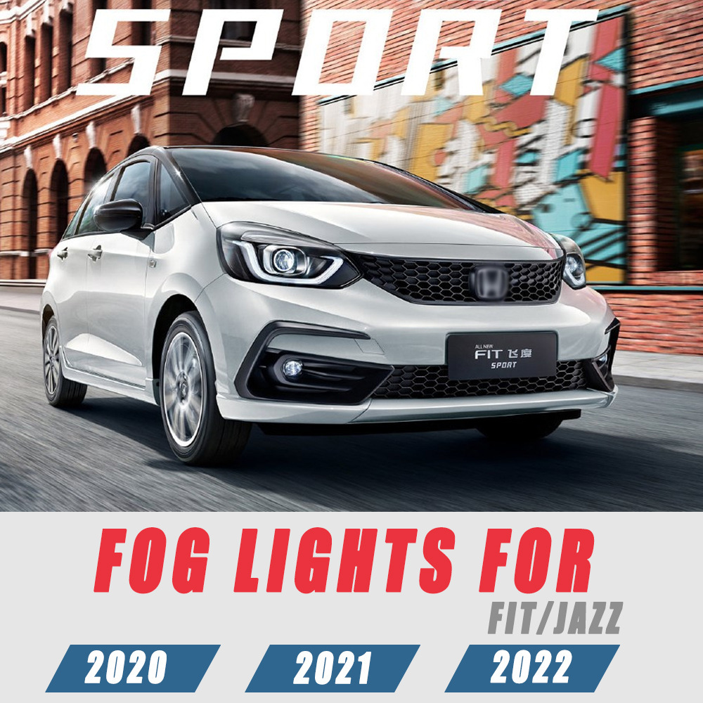 Aplicable a Honda 20 - 21 cuatro generación nuevo conjunto de lámpara de niebla delantera Fit bajo ajuste y lámpara de barra delantera LED