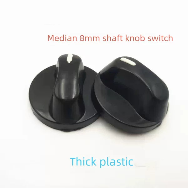 Factory Pin gas stove switch white point plastic knob twist switch handle ignition round 8MM stove accessories