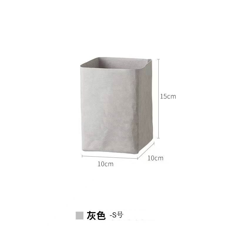 Nomor s abu-abu (tanpa cetakan):10x10x15cm; Kertas Kraft dicuci tebal impor Jerman