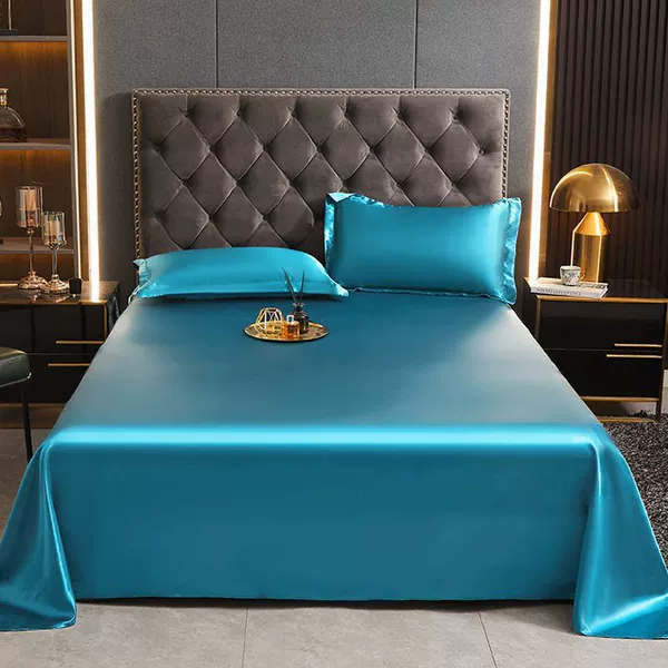 Azure-cooling ice silk