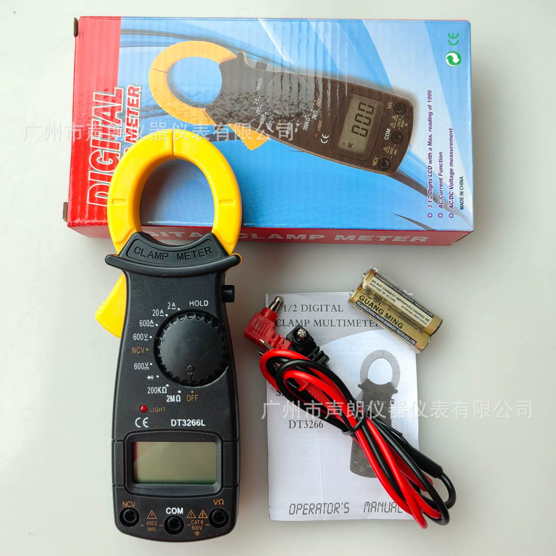 DT3266L Цифровой зажим-измеритель переменного тока 600A измеритель внешней торговли Экспортный метр