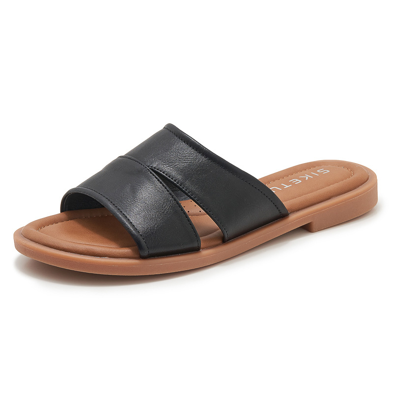 K9001 - 18 nuevo 2025 amazon moda versátil color sólido ligero y cómodo zapatillas de gran tamaño para mujeres al por mayor