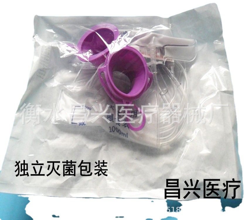 Tubo de alimentación de embalaje independiente desechable al por mayor bolsa de alimentación de nutrición enteral bomba de nutrición gravedad bolsa de alimentación universal