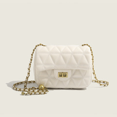 包包女2024新款斜挎包包夏季時尚百搭小金球菱格鏈條小方包跨境