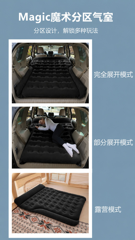 Trunk Mattress, Suv Car Backseat Bed, Car Inflatable Mattress, Car Rear Seat Sleeping Pad, Leveling Pad, Road Trip Essential