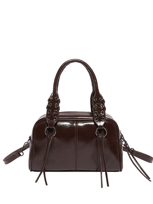 Europa y los Estados Unidos de moda de cuero suave bolso de mano para mujeres 2025 nuevo retro transfronterizo bolso de hombro Boston