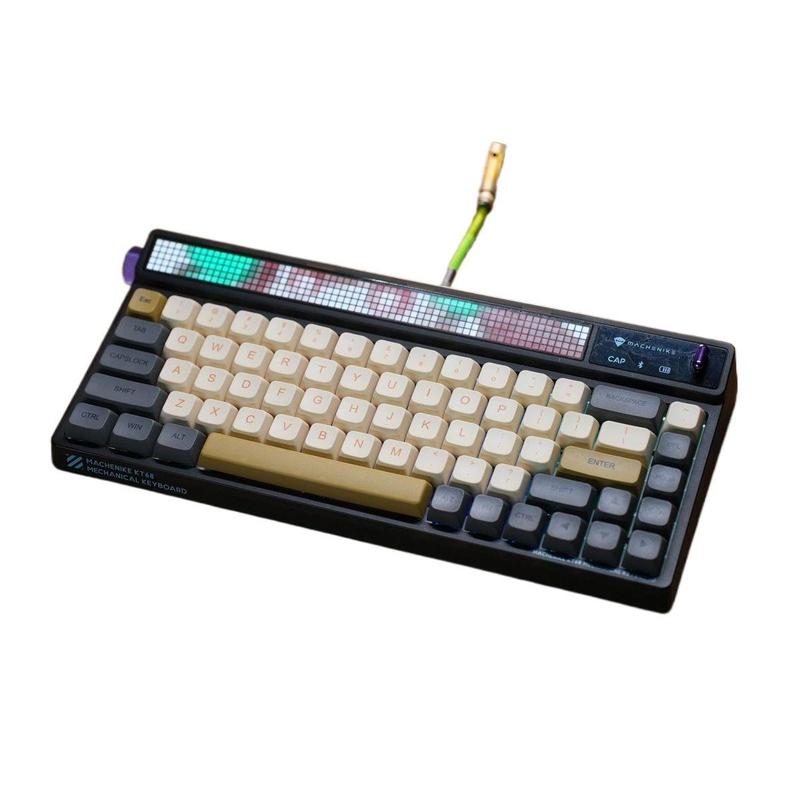 新しいメカニカルキーボードキーキャップ、女の子向けのほのかな光のテーマ、かわいい昇華磁気軸、ユニバーサルカスタマイズされた小さなフルセット|undefined