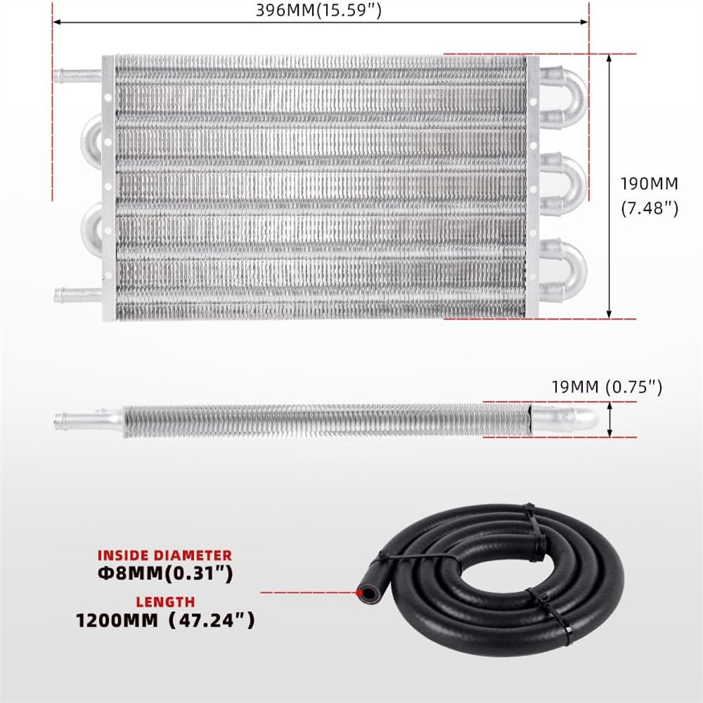 Cross-border special for automobile modification parts air conditioning exhaust tube condenser condenser tube universal oil cooler heat dissipation