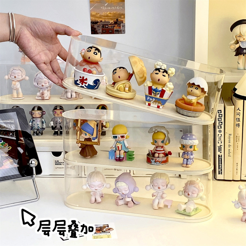 盲盒收纳盒透明展示架泡泡玛特展示盒手办展示盒公仔亚克力展示柜|undefined