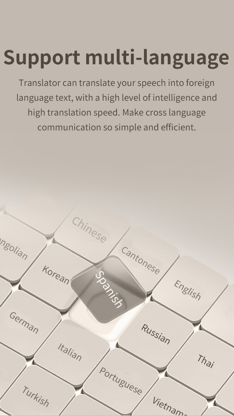 外贸离线录音机AI录音机翻译机翻译耳机翻译器翻译机138多国