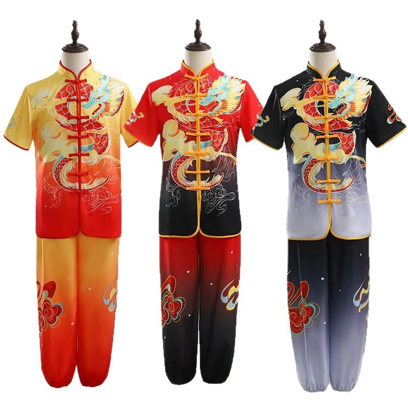 Set for training, suit for martial arts, with embroidery