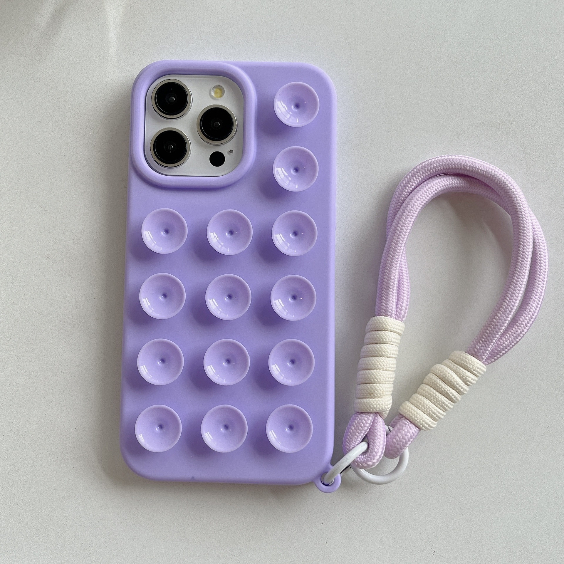 Silica Gel Solid Color Sweet Simple Style Phone Cases Phone Accessories display picture 12