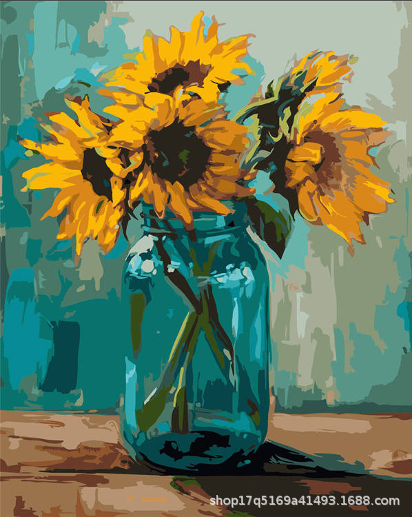 Pintura al óleo digital DIY pintura al óleo hecha a mano para colorear lona núcleo de pintura acrílica serie de estilo explosivo al por mayor y al por menor