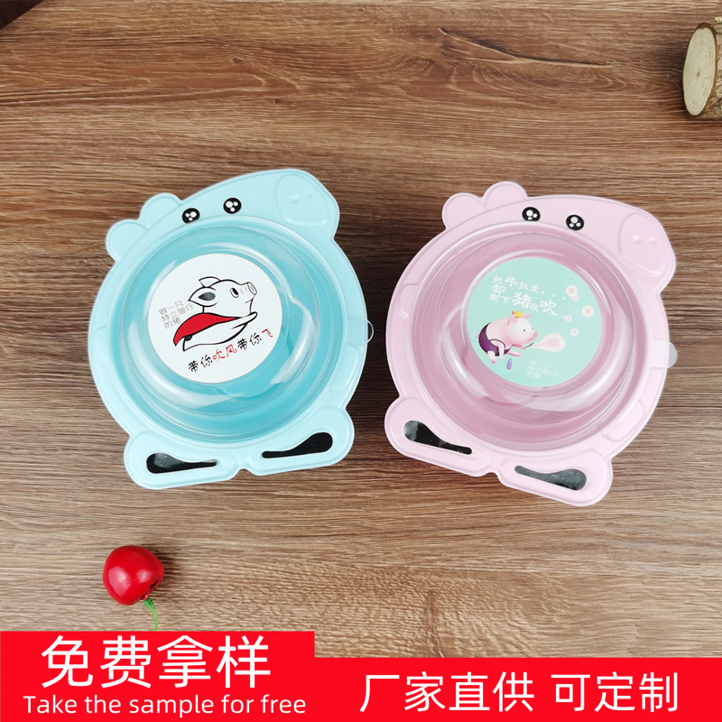 Online celebridad cerdo dibujos animados página hornear fruta pescando mousse multi-capa torta Día DE LOS NIÑOS caja de embalaje de la torta