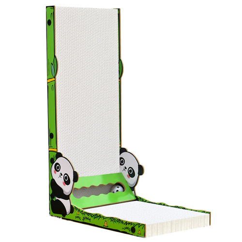 Deku white cat scratching board, vertical wall-mounted, non-shedding, claw-grinding, bite-resistant, itching-resistant all-in-one cat self-pleasure toy