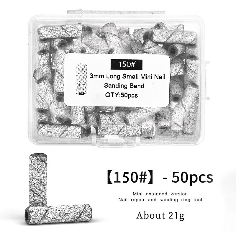 Unidad de arena de uñas de 20 mm alargada multiespecificación especial en caja y bolsa pequeña unidad de arena de uñas
