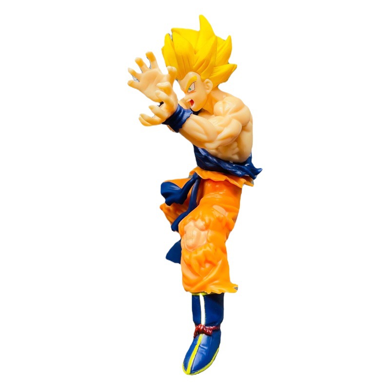 Dragon Ball 20 aniversario Super Saiyan tortuga estilo Qigong batalla daños onda de choque Wukong anime hecho a mano adornos modelo