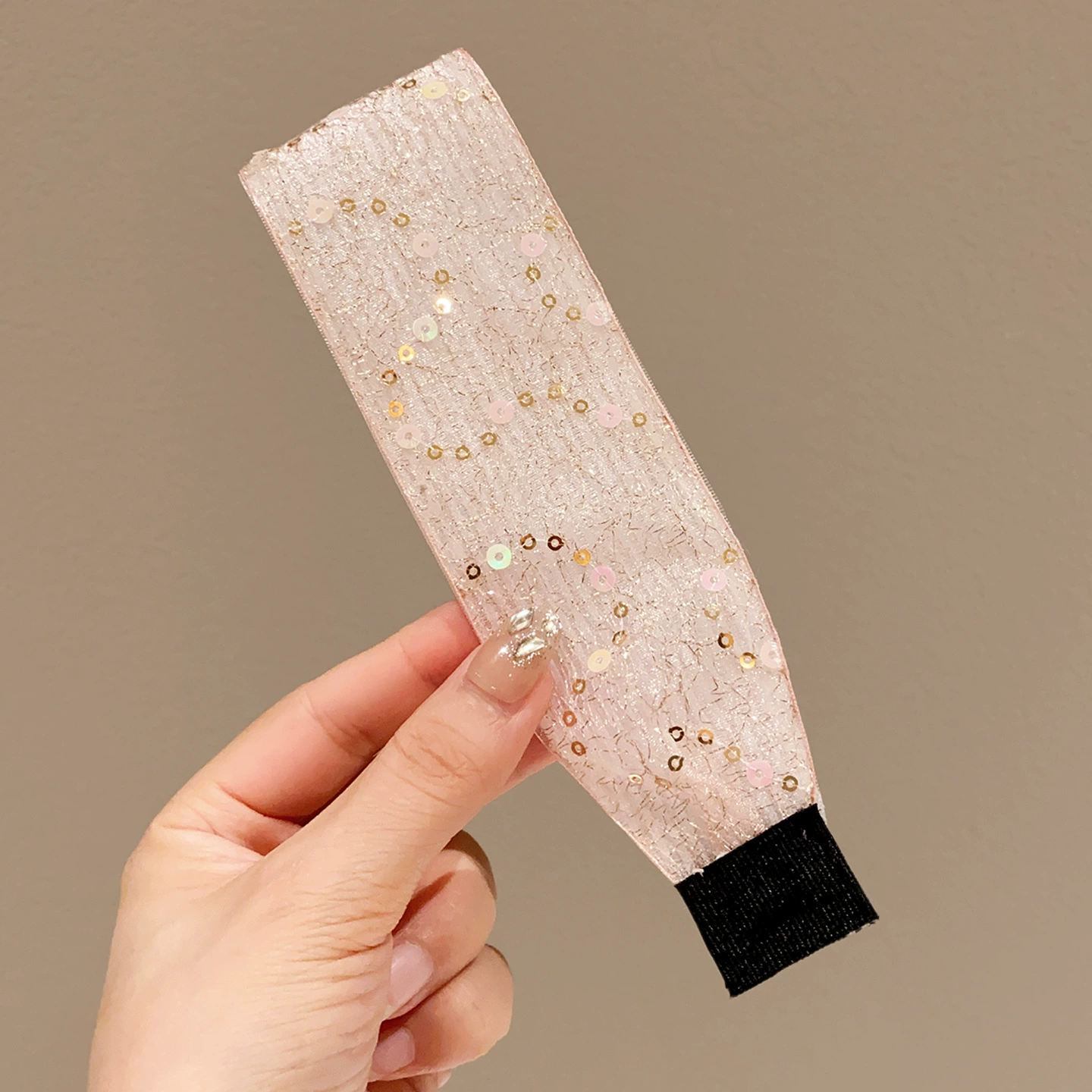 Fashionable headband with velcro, cute bangs