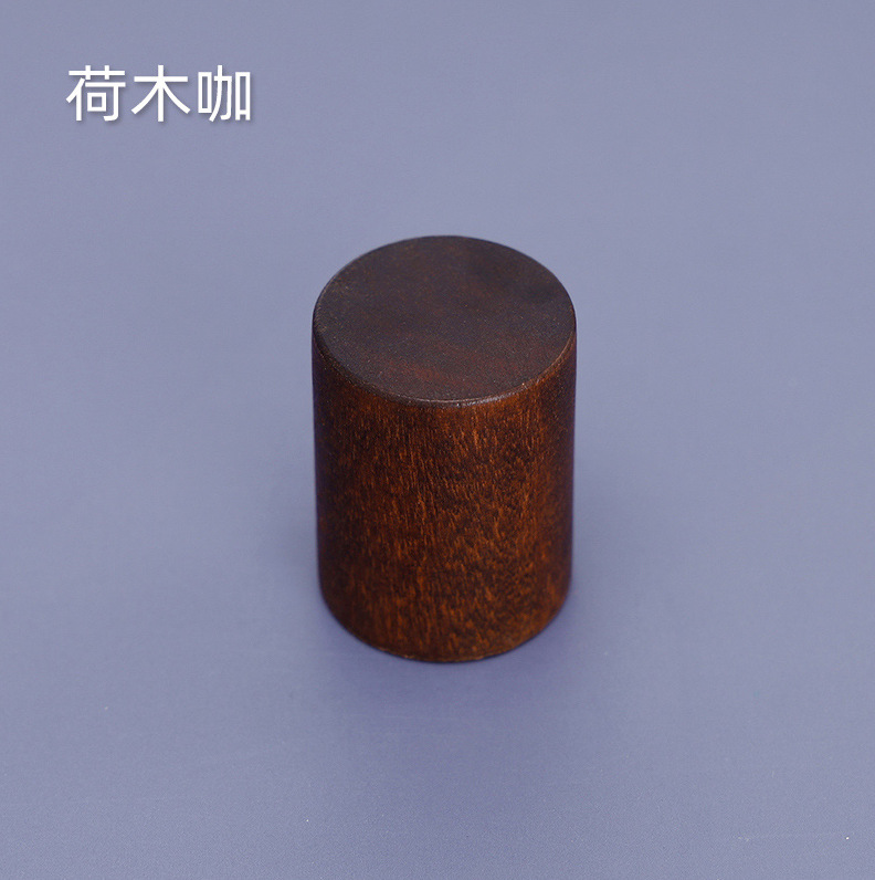 Venta al por mayor directa de fábrica en stock bayoneta botella de perfume cilíndrica multicolor cubierta de madera cosméticos cubierta de palo de rosa