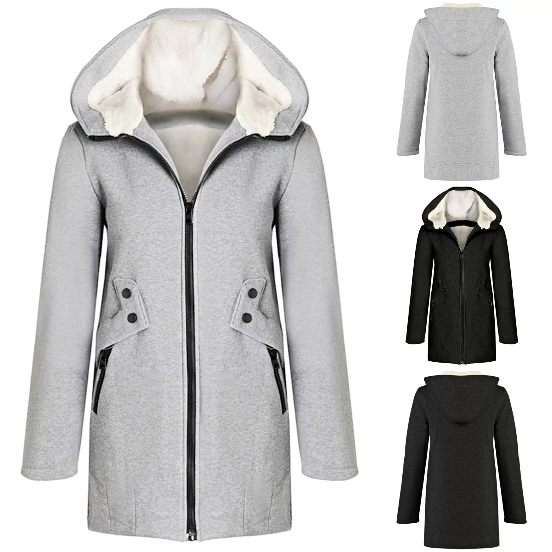Демисезонная цветная fleece куртка с капюшоном, кардиган европейский стиль, плюс размер