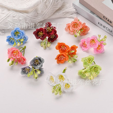 仿真小花三叉茉莉花 浔埔女簪花发箍diy材料婚庆新娘头饰发饰配件