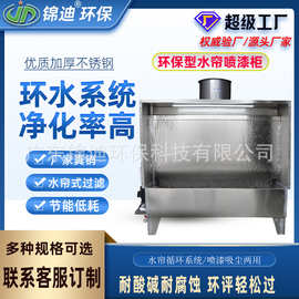 小型单工位水帘柜喷漆台水濂抛光打磨台水帘机喷漆房不锈钢喷油柜