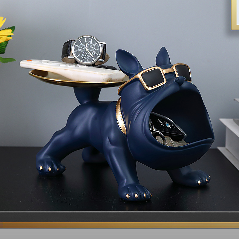Entrada de Entrada clave de almacenamiento decoración hogar zapato gabinete de almacenamiento bandeja de luz de lujo moderno salón decoración del perro