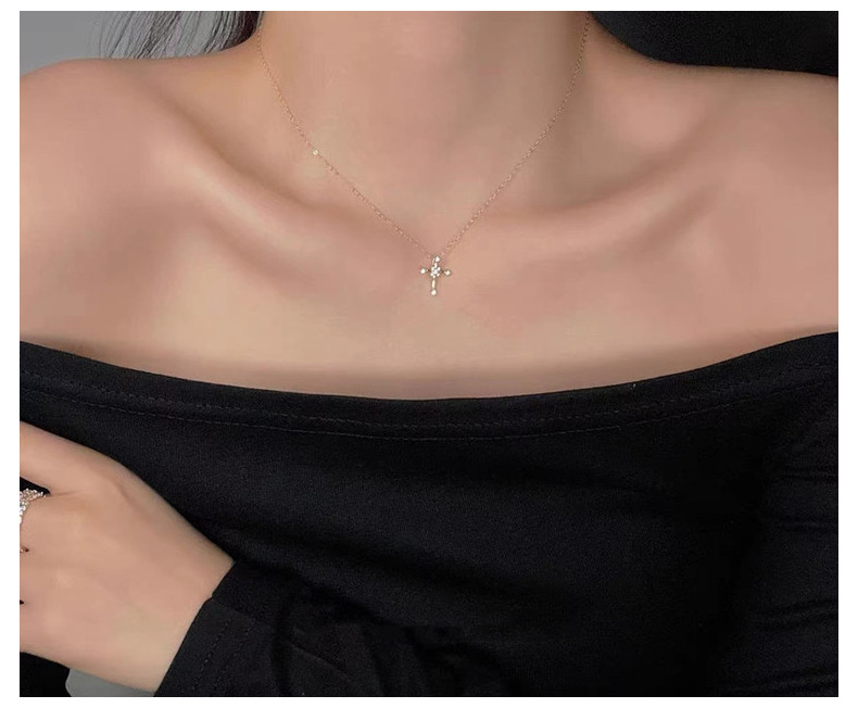 Indoor, Daily Occasion 925 Sterling Silver Material 925 Sterling Silver Cable Chain Solid Color Pendant Necklace
