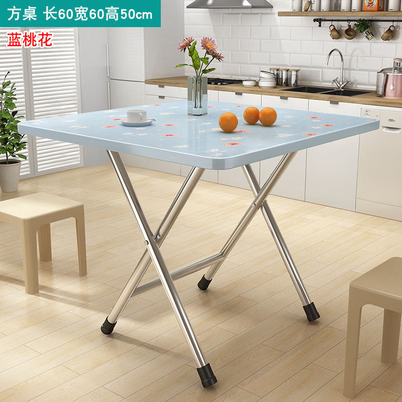 Mesa plegable mesa de comedor plegable simple mesa de comedor casera pequeña mesa de alquiler de habitaciones puestos de mesa de comedor simple de tipo pequeño