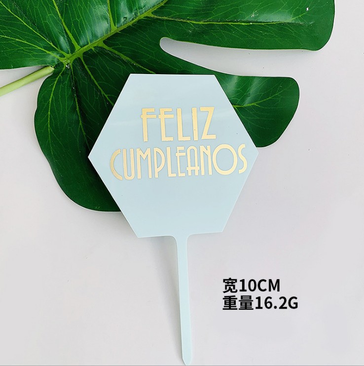 Occidental oro azul hexagonal