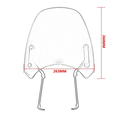 for Ben-Tian CL300: Motorcycle front windshield