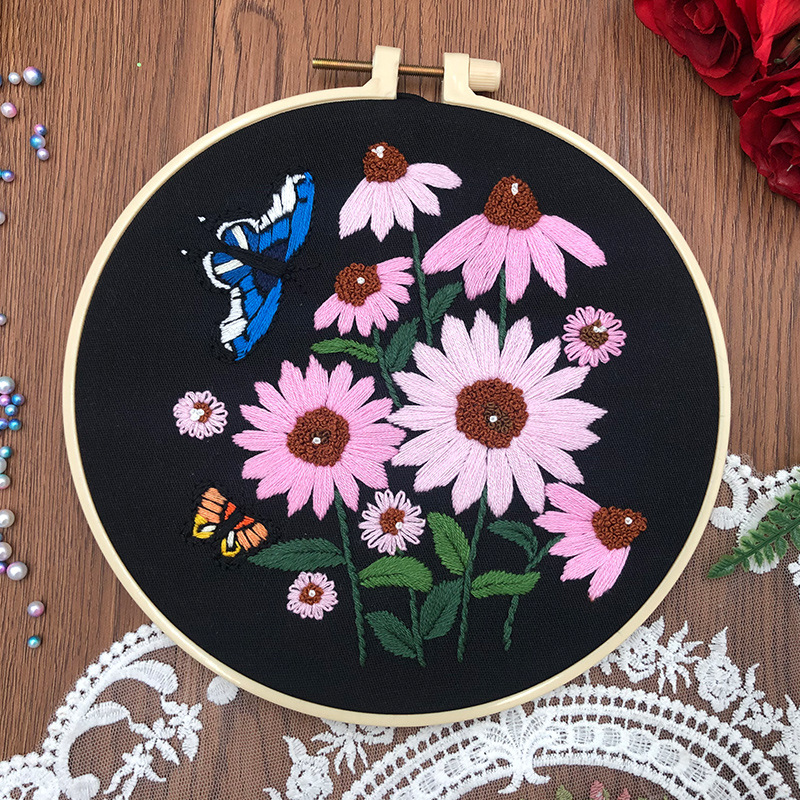 Suzi bordado original-bordado europeo hecho a mano Kit de tela Junior novato bordado creativo hecho a mano paquete de material de bricolaje