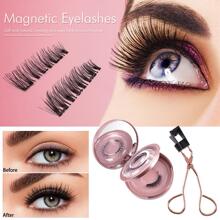Magnetic Eyelashes Set With Applicator Reusable Eyelashes