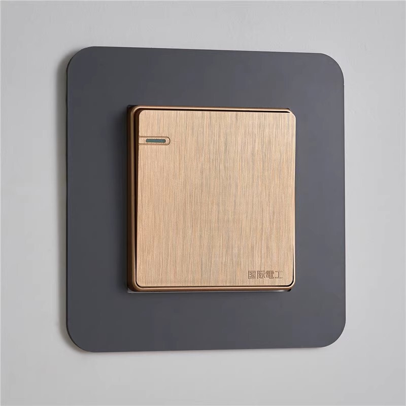 Light luxury style switch sticker protective cover living room Non-Stick waterproof household modern switch socket simple sticker socket decoration